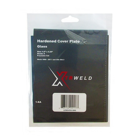 Xtrweld LENS45GSH6 Lens, Filter Plate, Shade 6, Glass LENS45G-SH6